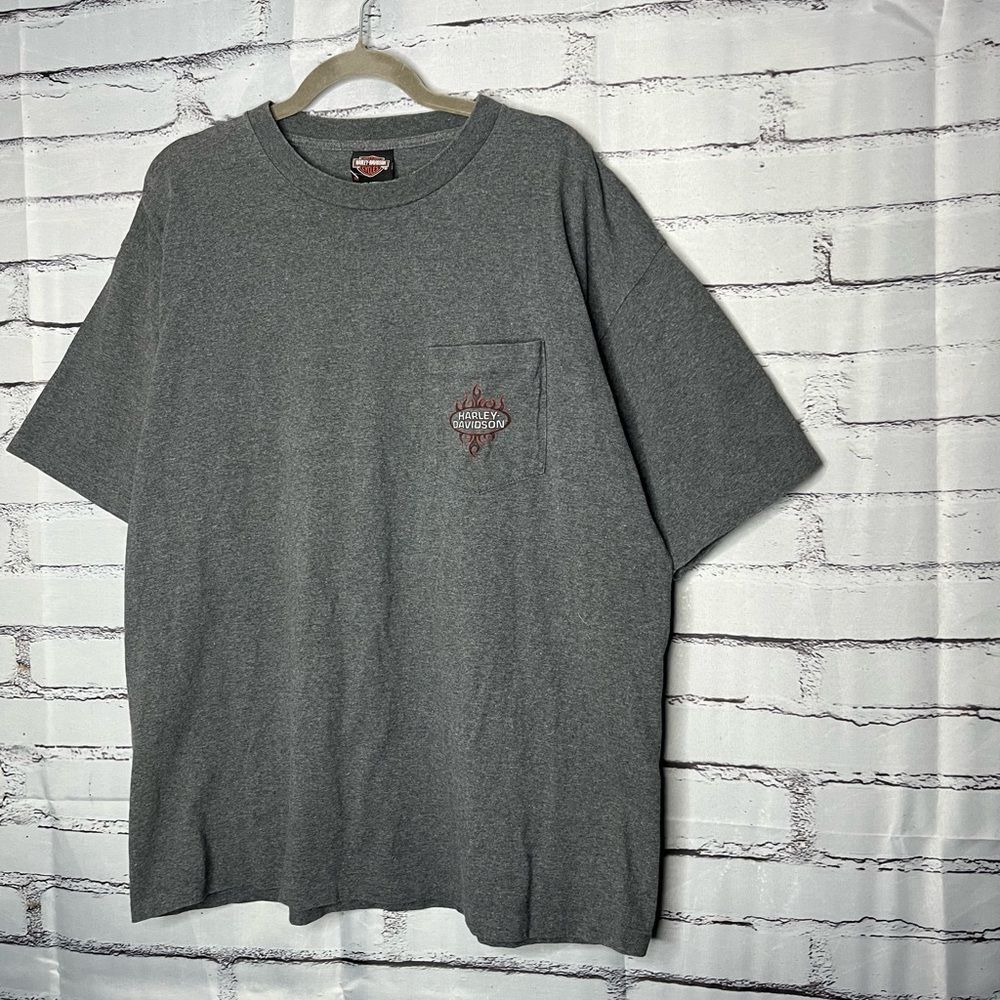 Harley Davidson XL Fresno California Graphic Tee Black Biker Vintage Streetwear - Picture 7 of 14